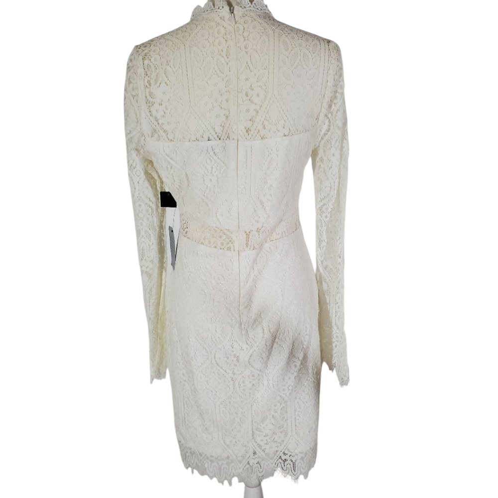Appetite for Seduction White Lace Long Sleeve Dress | Lulus | Size Large NWT - Picture 8 of 8